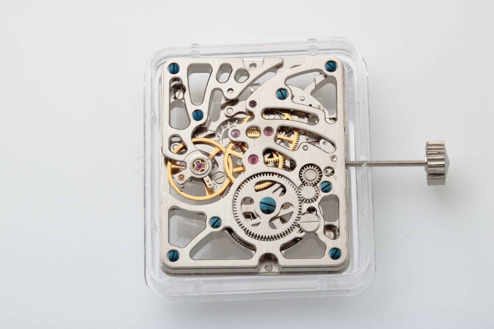 Lot #14889a – Skeleton Watch Movement 2761 PTS Resources Manual Wind Watch Parts & Boxes PTS 2761