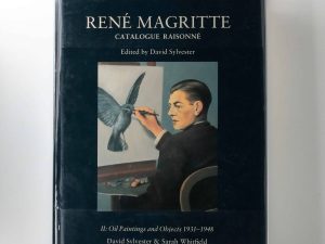 Lot #14889w – René Magritte Catalogue Raisonné II Oil Paintings 1916-1930 Book by Sylvester & Whitfield Collector's Bookshelf René Magritte Catalogue Raisonné