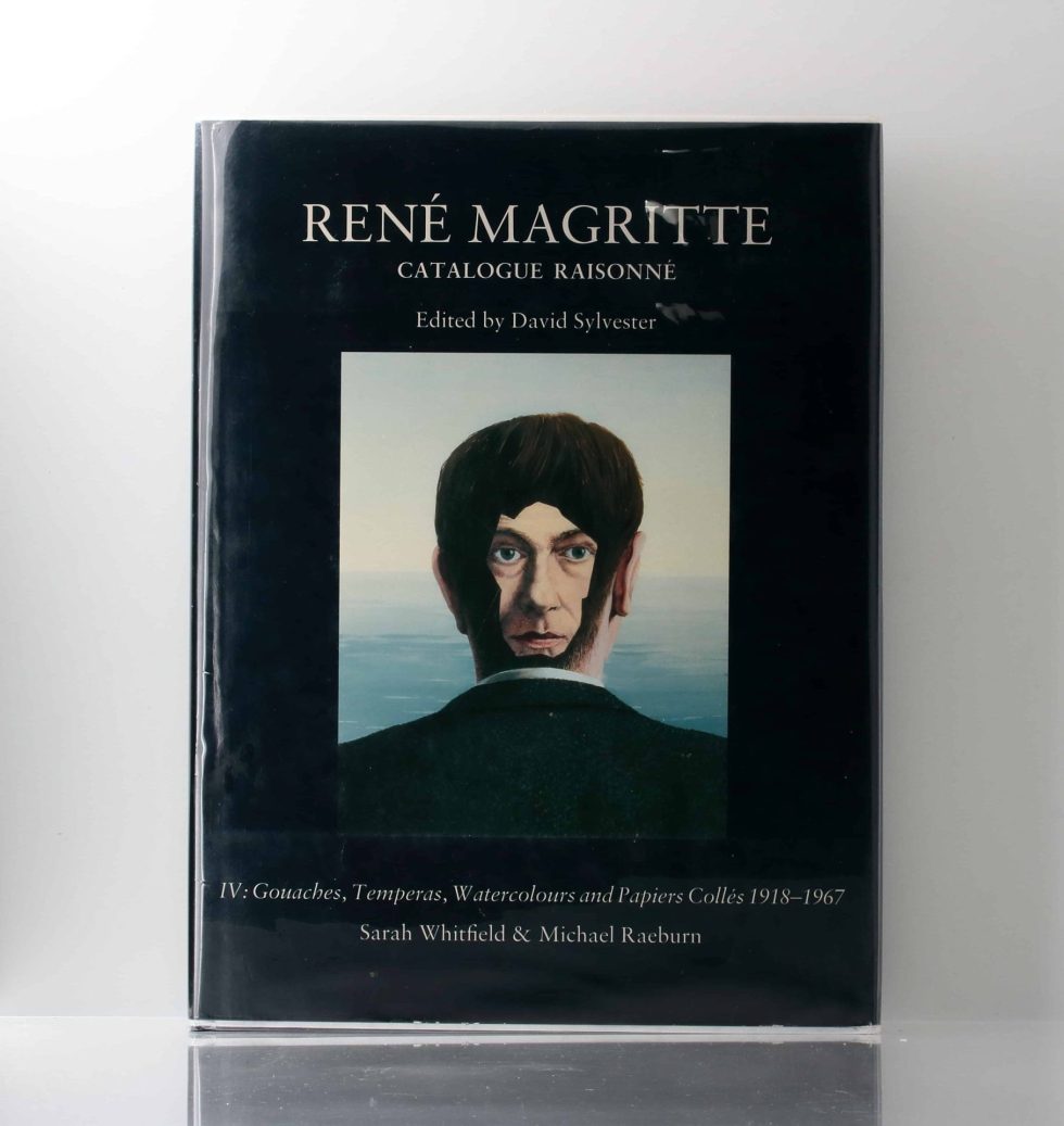 Lot #14889x – René Magritte Catalogue Raisonné IV Gouaches, Temperas, Watercolours and Papiers Collés 1918-1967 Book by Sylvester & Whitfield Collector's Bookshelf René Magritte Catalogue Raisonné