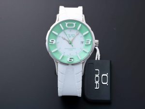 Lot #14889y – NOA Iris IR008 White/Green Watch Quartz NOA NOA Iris IR008