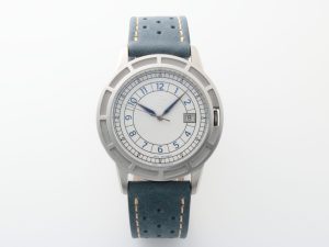 Lot #HB11-37 – Pierre Gaston Watch Date White Blue Arabic Dial Pierre Gaston Pierre Gaston