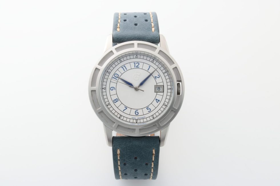 Lot #HB11-37 – Pierre Gaston Watch Date White Blue Arabic Dial Pierre Gaston Pierre Gaston