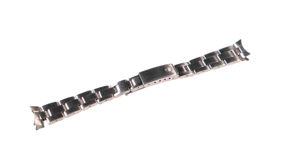 Lot #14736b – Rolex 7834 Crimped Oyster Bracelet With 266 End Pieces 13mm Ladies Rolex [tag]