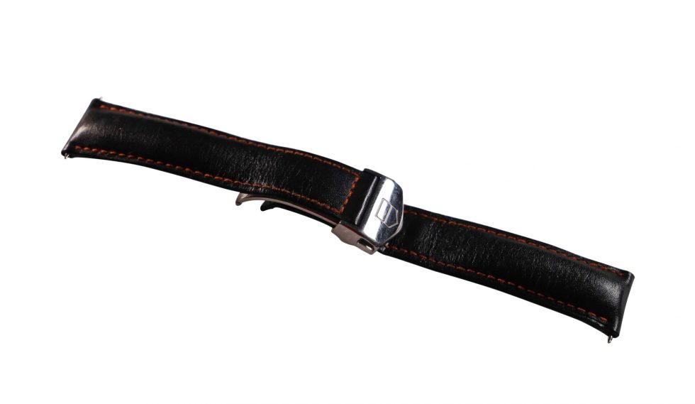 Lot #14774c – Tag Heuer FC5014 20MM Leather Watch Strap With Deployant Buckle Watch Straps [tag]