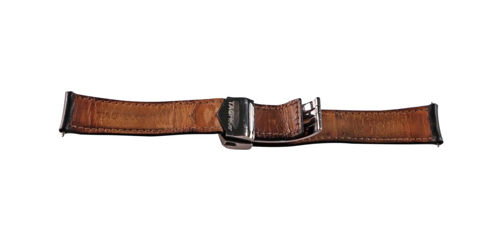 Lot #14774c – Tag Heuer FC5014 20MM Leather Watch Strap With Deployant Buckle Watch Straps [tag]