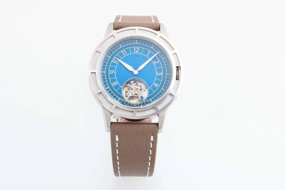 Lot #HB10-24 – Pierre Gaston Automatic Tourbillon Watch Blue Dial Pierre Gaston Pierre Gaston