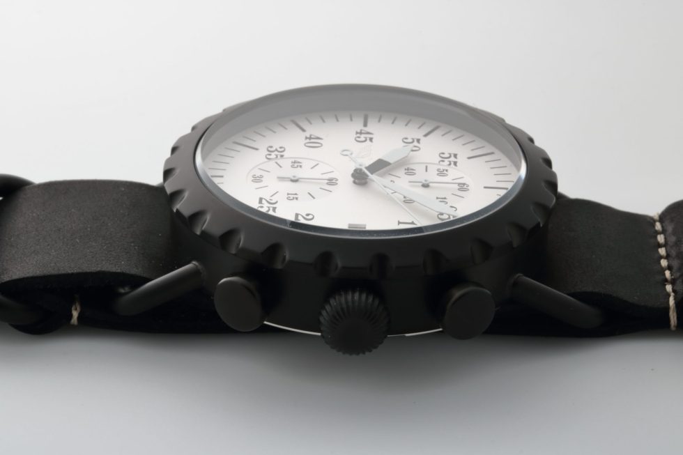 Lot #HB12-12 – Peregrine Squadron Pilot Chronograph Watch Black PVD Watches Peregrine Squadron Pilot Watch