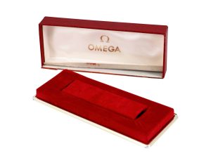 Lot #HB18-17 – Vintage Omega Red Watch Box Omega [tag]