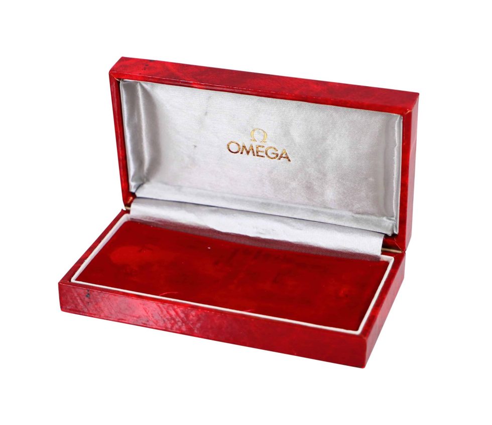 Lot #HB18-26 – Red Omega Vintage Watch Box Omega [tag]