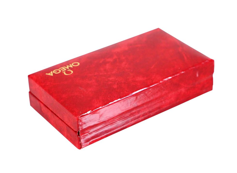 Lot #HB18-26 – Red Omega Vintage Watch Box Omega [tag]