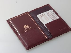 Lot #HB19-59 – Piaget Watch Warranty Card, Booklet, Holder Accessories Piaget Watch Warranty Card