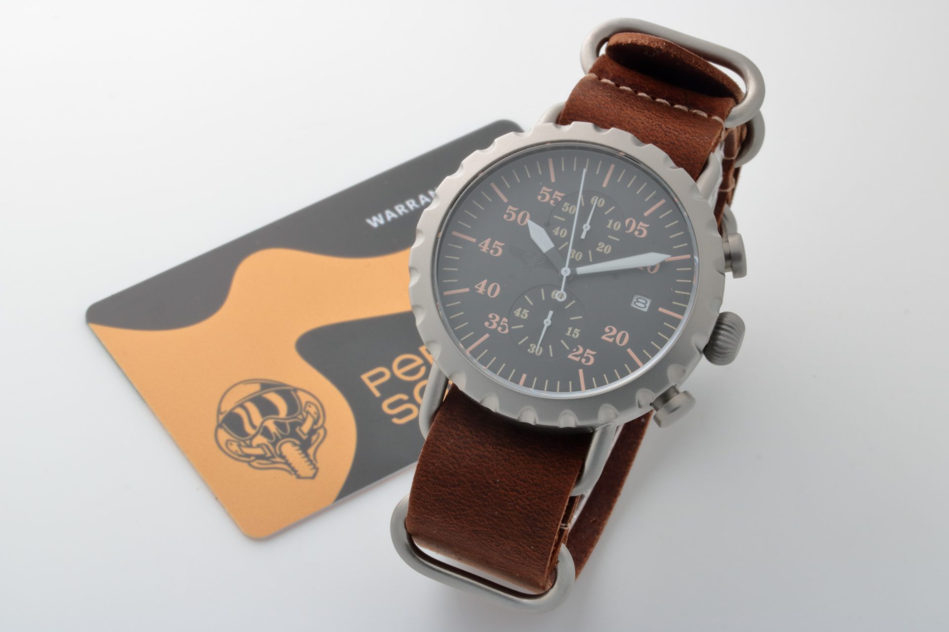 Lot #HB27-88 – Peregrine Squadron Pilot Watch WARRANTY CARD Tokki Project Leather Strap Lot #HB27-88 – Peregrine Squadron Pilot Watch WARRANTY CARD Tokki Project Leather Strap Watches Lot #HB27-88 – Peregrine Squadron Pilot Watch WARRANTY CARD Tokki Project Leather Strap Watches Peregrine Squadron Pilot Watch