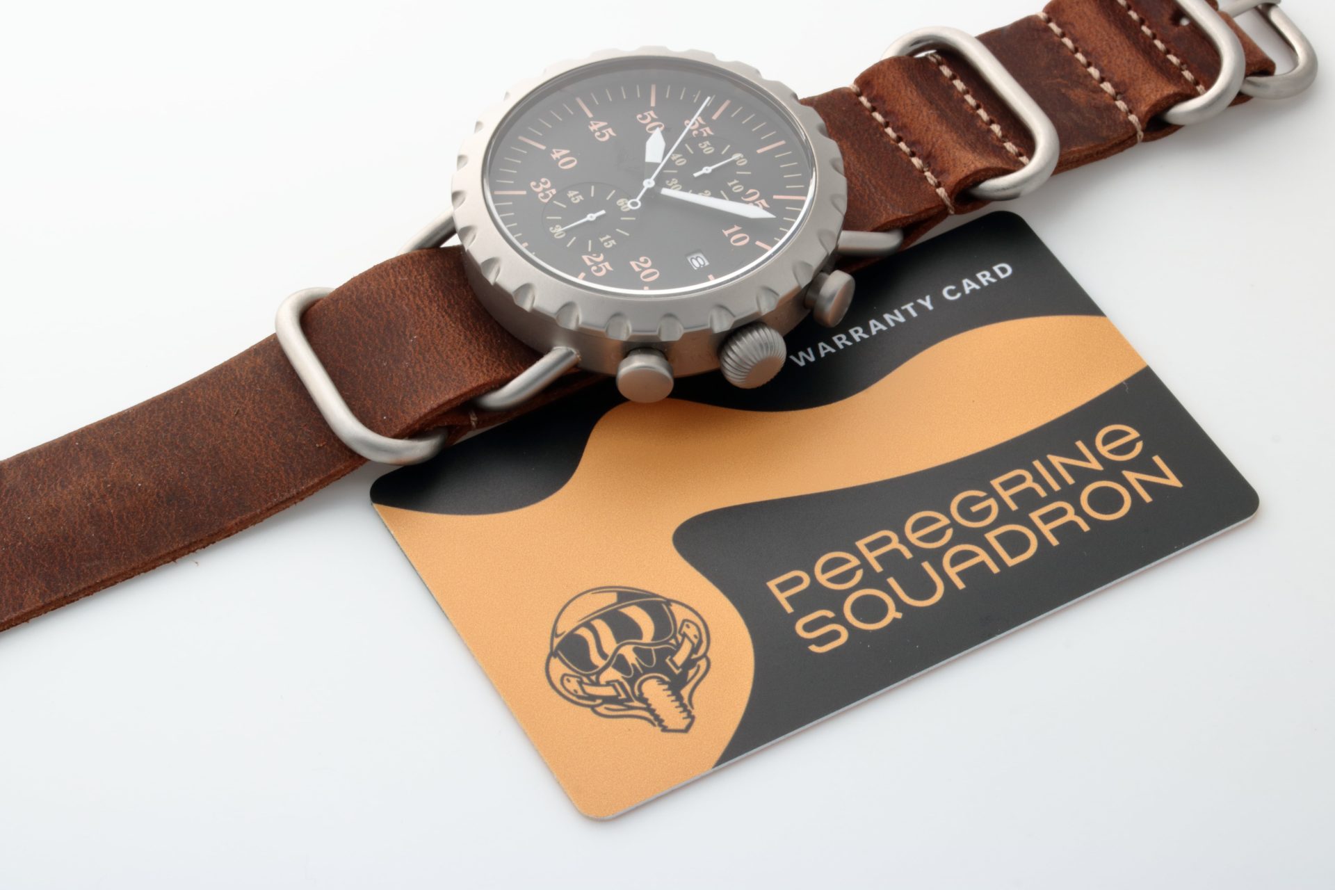 Lot #HB27-88 – Peregrine Squadron Pilot Watch WARRANTY CARD Tokki Project Leather Strap Lot #HB27-88 – Peregrine Squadron Pilot Watch WARRANTY CARD Tokki Project Leather Strap Watches Lot #HB27-88 – Peregrine Squadron Pilot Watch WARRANTY CARD Tokki Project Leather Strap Watches Peregrine Squadron Pilot Watch