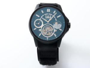 Lot #HB27-85 – Strumenti Nautici Automatic Tourbillon Watch Big Date AM/PM with Card Steel DLC Strumenti Nautici Tourbillon Piece Unique