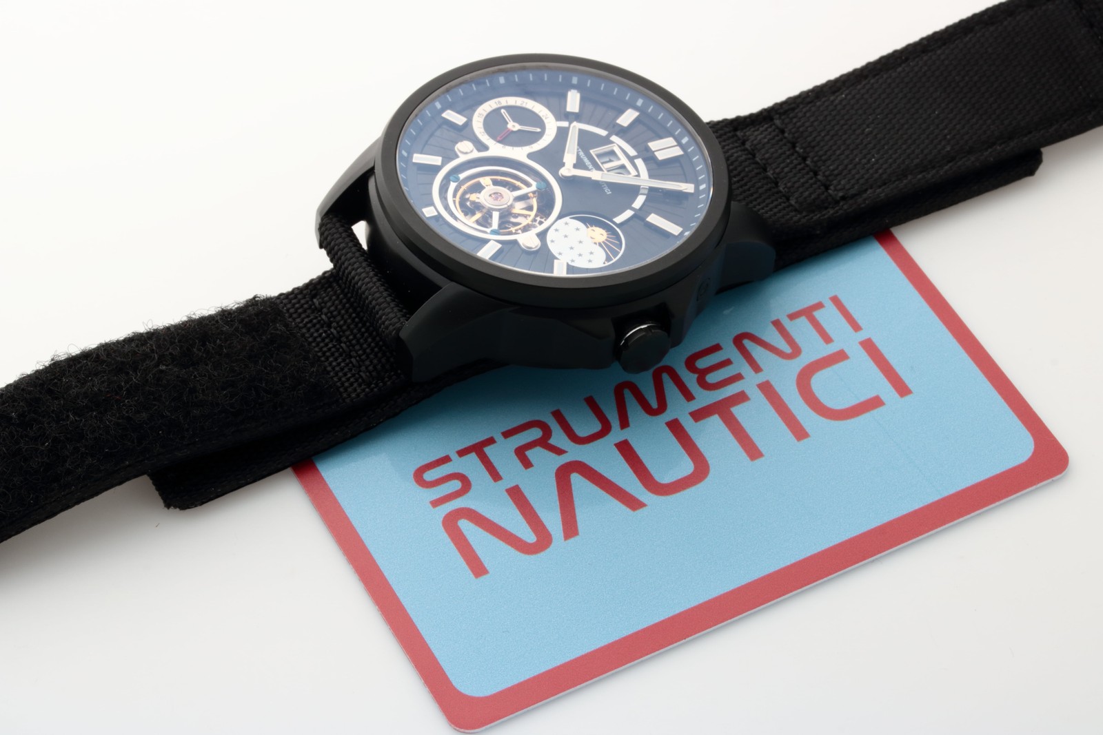 Lot #HB27-85 – Strumenti Nautici Automatic Tourbillon Watch Big Date AM/PM with Card Steel DLC Lot #HB27-85 – Strumenti Nautici Automatic Tourbillon Watch Big Date AM/PM with Card Steel DLC Strumenti Nautici Tourbillon Lot #HB27-85 – Strumenti Nautici Automatic Tourbillon Watch Big Date AM/PM with Card Steel DLC Strumenti Nautici Tourbillon Piece Unique