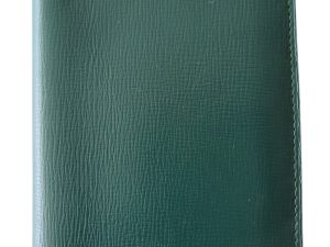 Lot #HB27-139 – Original Valextra Green Leather Wallet Card Holder Valextra Valextra