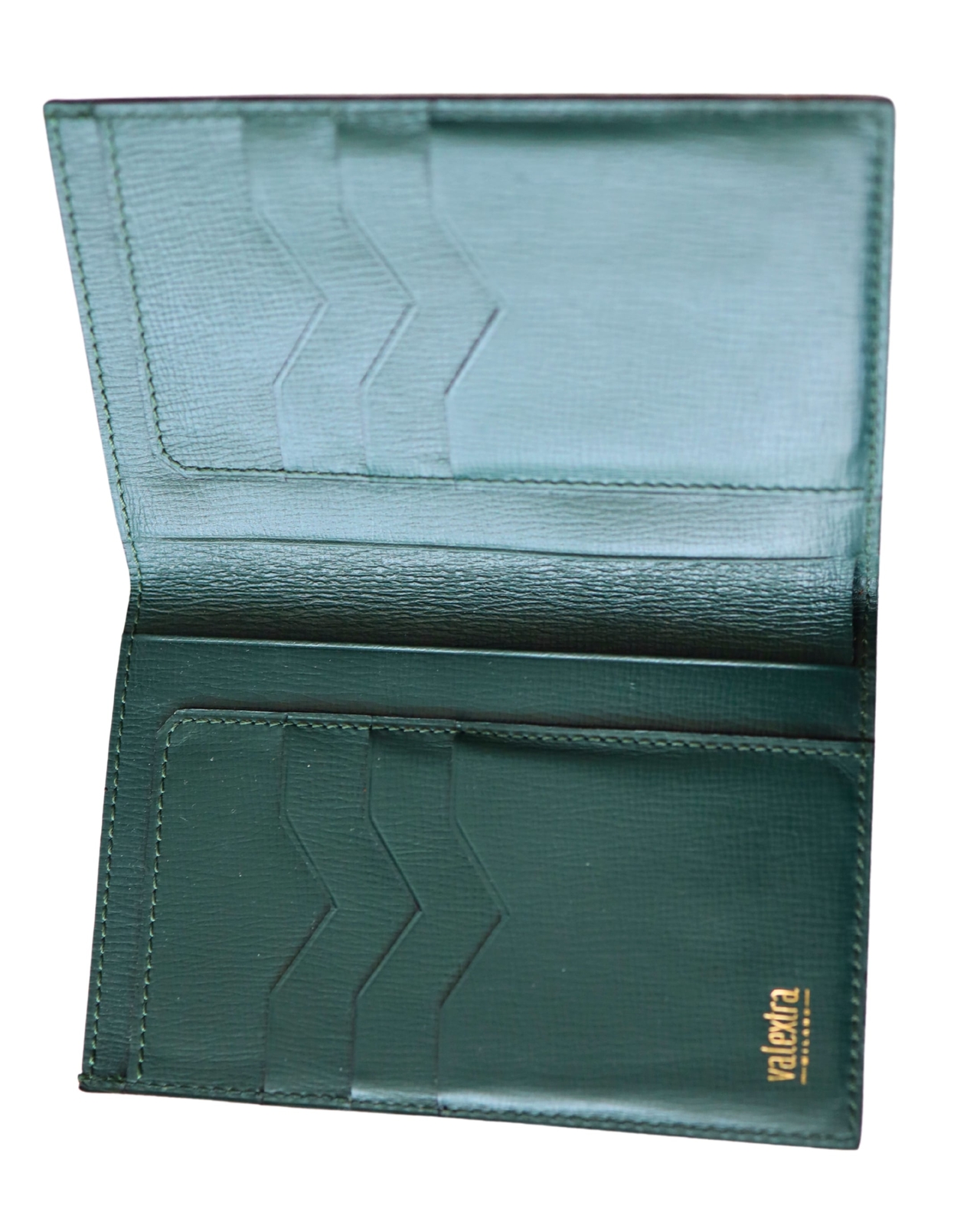 Lot #HB27-139 – Original Valextra Green Leather Wallet Card Holder Lot #HB27-139 – Original Valextra Green Leather Wallet Card Holder Valextra Lot #HB27-139 – Original Valextra Green Leather Wallet Card Holder Valextra Valextra