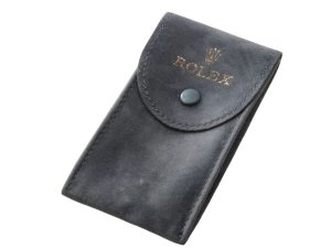 Lot #HB31-003 – Rare Gray Suede Rolex Travel Watch Pouch Case Rolex Rolex
