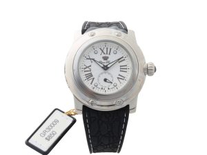 Lot #HB31-016 – Glam Rock GR30009 Swiss Made White Dial Black Rubber Strap Men’s Watch Glam Rock Glam Rock