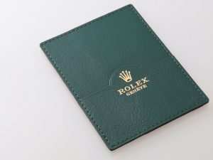 Lot #HB31-019 – Vintage Rolex Green Leather Card Holder Wallet Rolex Card Holder
