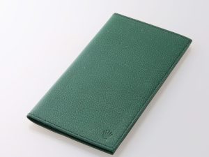 Lot #HB31-026 – Vintage Rolex Green Leather Notepad Cards Holder Rolex Card Holder