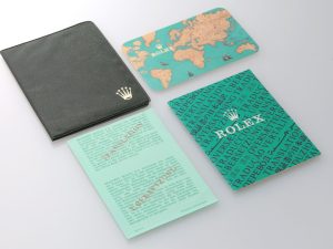 Lot #HB31-034 – Rolex Card Holder 1996-1997 Calendar Oyster Pamphlet Rolex Card Holder