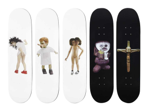 Lot #AN3142 Chapman Brothers for Supreme NY 5 Deck Complete Set Artist Skateboards Acquire Now