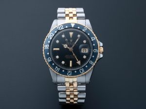 Lot #AN3929 – Rolex GMT Master Tutone Diamond Watch 16753 Watches Acquire Now