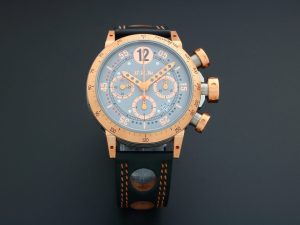 Lot #3943 – B.R.M. Chronograph Tutone Watch V8-44-GT-5N-CG Watches Acquire Now