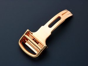 Lot #AN3968A – Cartier 18k Yellow Gold Deployant Buckle 16MM Watch Bracelets Acquire Now