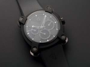 Lot #AN4814 – Romain Jerome Moon Invader Black Metal Chronograph Watch RJ.M.CH.IN.001.01 Watches Acquire Now