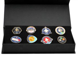 Lot #AN3836A – Omega Speedmaster 50th Anniversary Apollo Moon 8 Pin Set Rare Collectibles Acquire Now