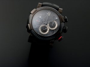 Lot #AN1944 -ROMAIN JEROME MOON DNA MOON DUST BLACK CHRONOGRAPH WATCH RJ.M.CH.001.01 Watches Acquire Now